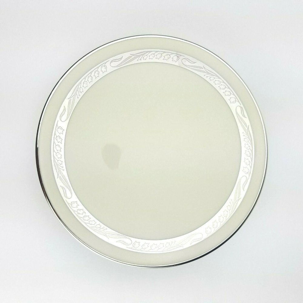 Flintridge China Bridal Wreath Platinum Trim Bread & Butter Plates Set Of 4